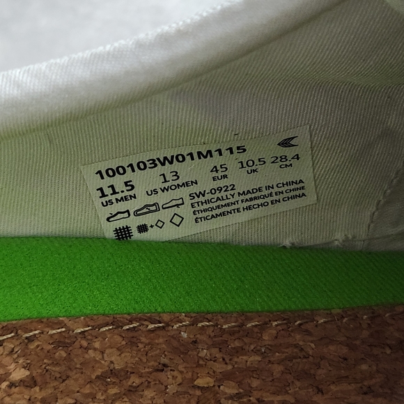 Cariuma OCA Low Canvas Sneaker Whie Sustainable Vegan Shoe Unisex Size W13 M11.5 - Picture 10 of 12